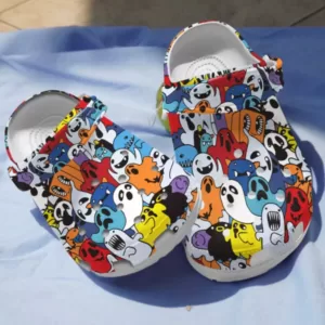 Cute Ghost Pumpkin Halloween Night Clogs