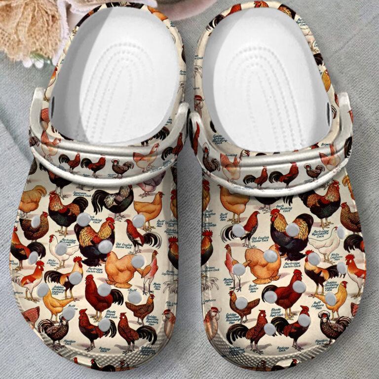 Chicken Breed Collection Slippers - Design by Crocodile