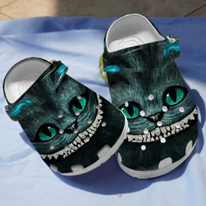 Creepy Smiling Cheshire Cat Clogs