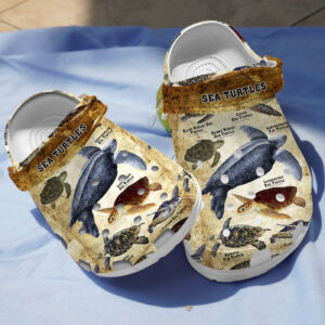 Sea Turtles Brown Clogs