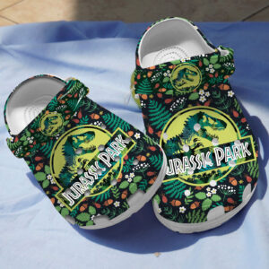 Jurassk Park Dinosaur Green Clogs