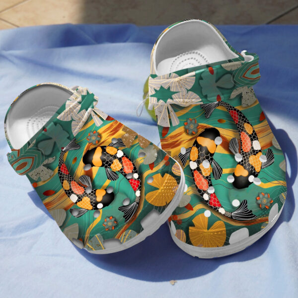 Love Koi Fish Crocs Shoes