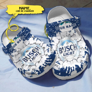 Busch Beer Tie Dye Pattern Clogs