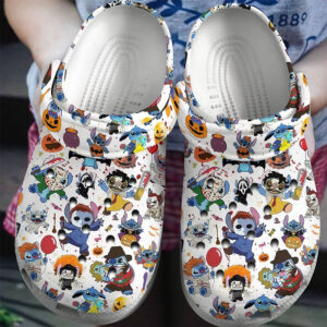 Halloween Stitch x Movie Villains Clogs