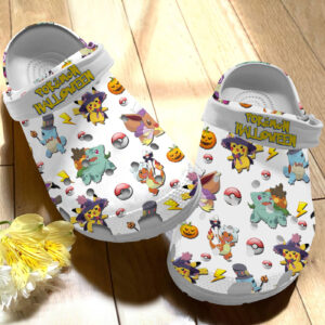 POKEMON Halloween Pattern Clogs