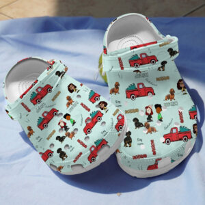 Dachshund Red Truck Clogs