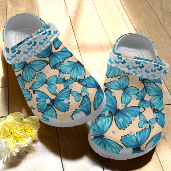 Magic Blue Butterfly Slippers
