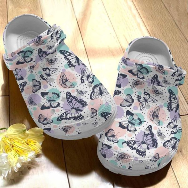 Colorful Butterfly Pattern Slippers