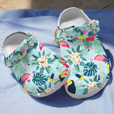 Tropical Flamingo Crocs Shoes