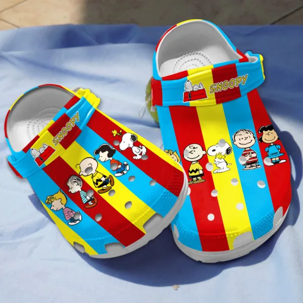 Colorful Snoopy Clogs Shoes