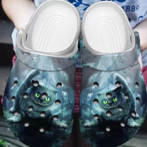 Cheshire Cat Alice In Wonderland Crocs Shoes
