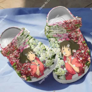 Chihiro Spirited Away Floral Clogs Shoes