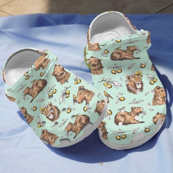 Cute Relaxing Capybara Clogs Shoes