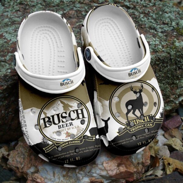 Classic Busch Beer Trophy Can Clogs Shoes