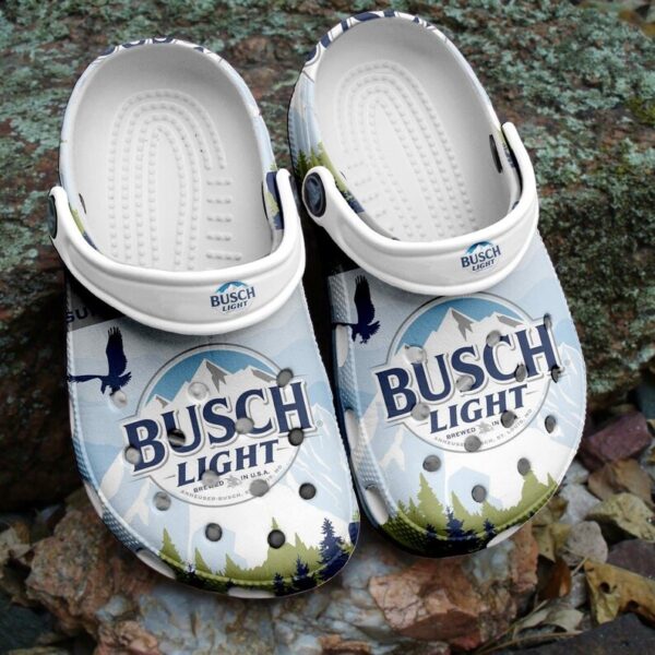 Cool Busch Light Beer Clogs Shoes