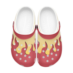 Flame Pillar Rengoku Kyojuro Demon Slayer Clogs Shoes