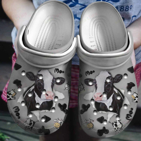 Moo Moo Cow Crocs Shoes