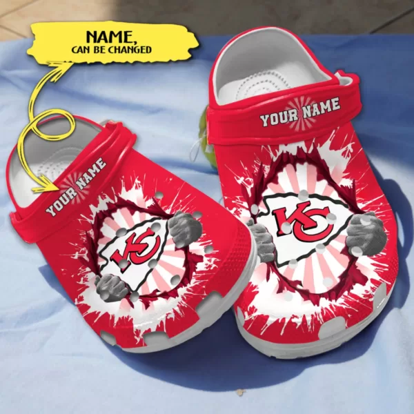 Support KC Chief Clogs Shoes