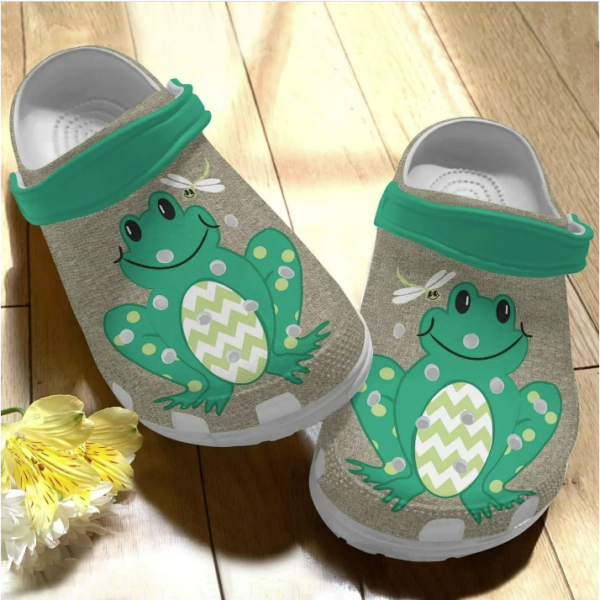 Funny Frog Vintage Clogs Shoes