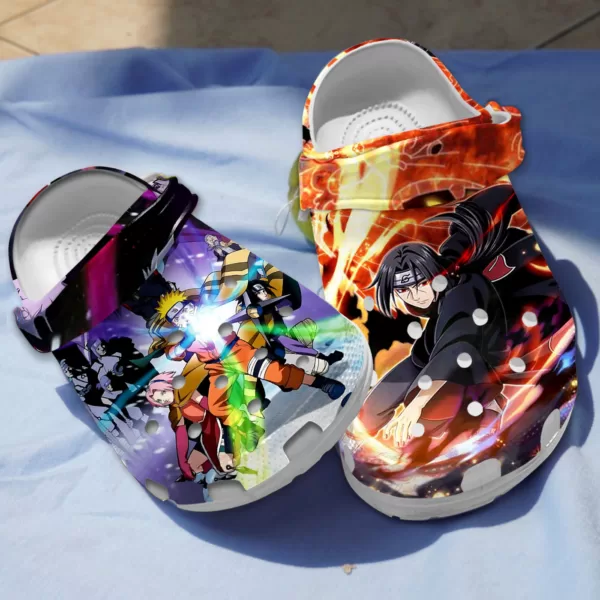 Unique Naruto Anime Slippers, Naruto Clogs Shoes, Japanese Anime Clog Shoes, Gift For Anime Fans