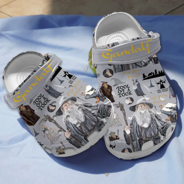 Gandalf The Grey The Lord Of The Rings Crocs, Movie Inspired Crocs Shoes, Comfortable Crocs For Men & Women