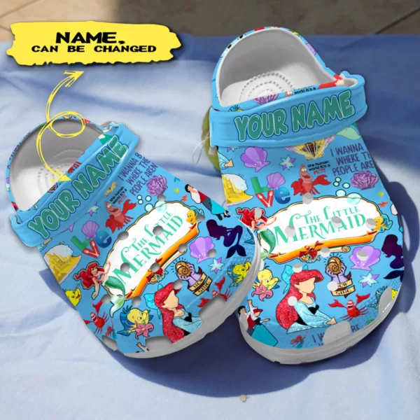 Disney The Little Mermaid Clogs, Beautiful Mermaid Clogs For Kids And Adults