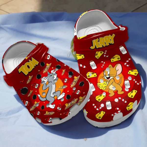Funny Tom & Jerry Disney Crocs For Kids And Adults