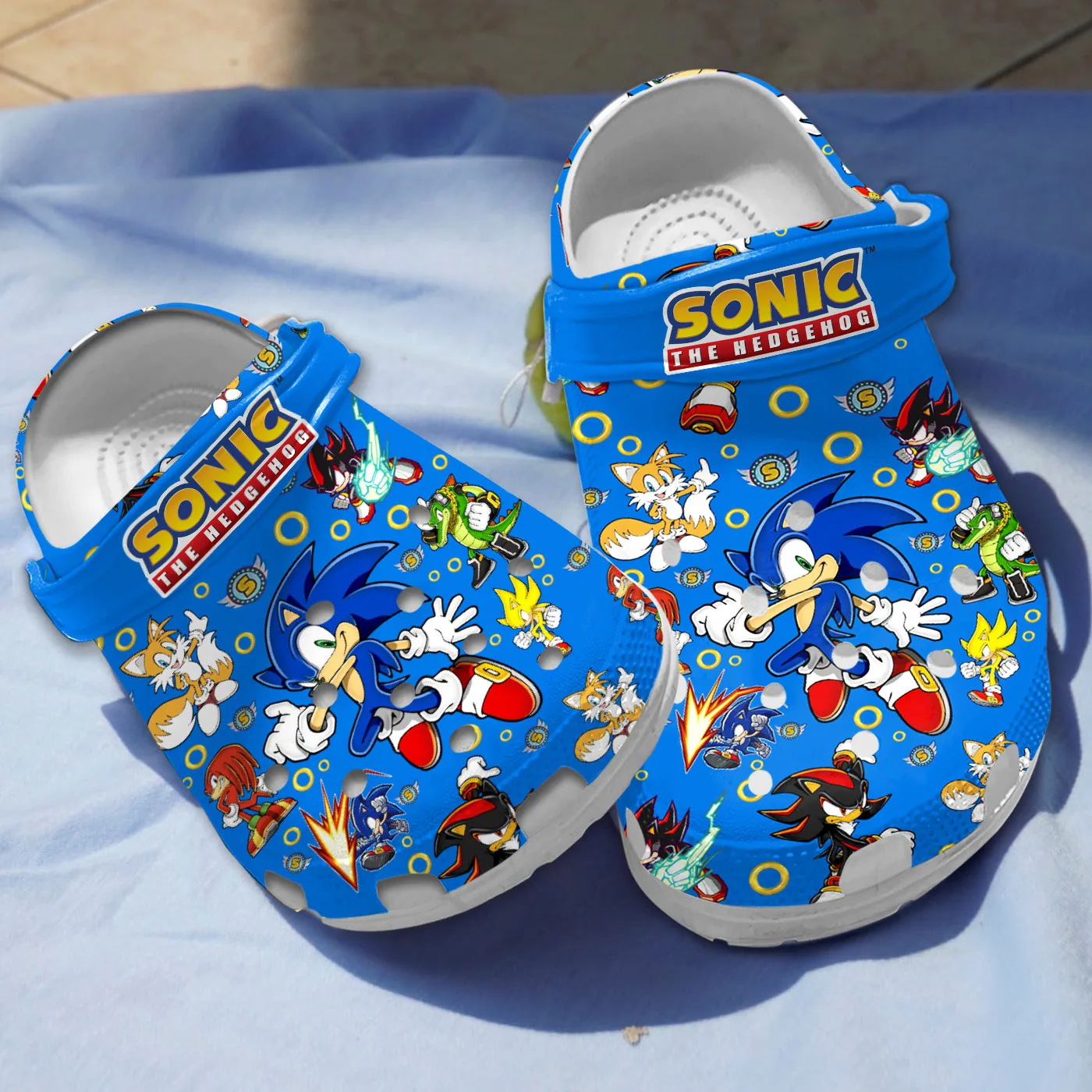 Funny Sonic The Hedgehog Crocs For Kids And Adults - Design by Crocodile