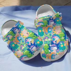 Colorful Rick And Morty Pattern Clogs