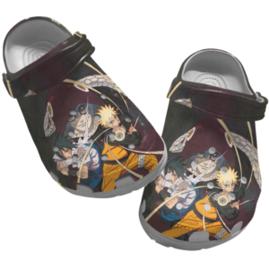 Mystery Naruto Graphic Anime Slippers, Naruto Unisex Clogs Shoes, Japanese Anime Clog Shoes For Men And Women, Gift For Anime Fans