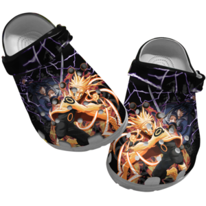 Eye-Catching Naruto Graphic Anime Slippers, Naruto Unisex Clogs Shoes, Japanese Anime Clog Shoes For Men And Women, Gift For Anime Fans