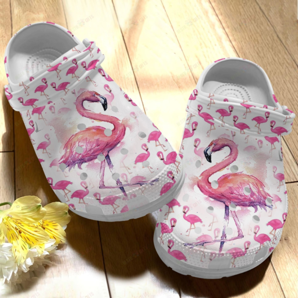 Beautiful Flamingo Pattern Clogs Shoes