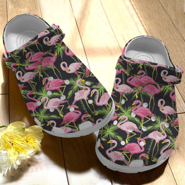 Amazing Flamingo Clogs Shoes, Gift For Animal Lovers