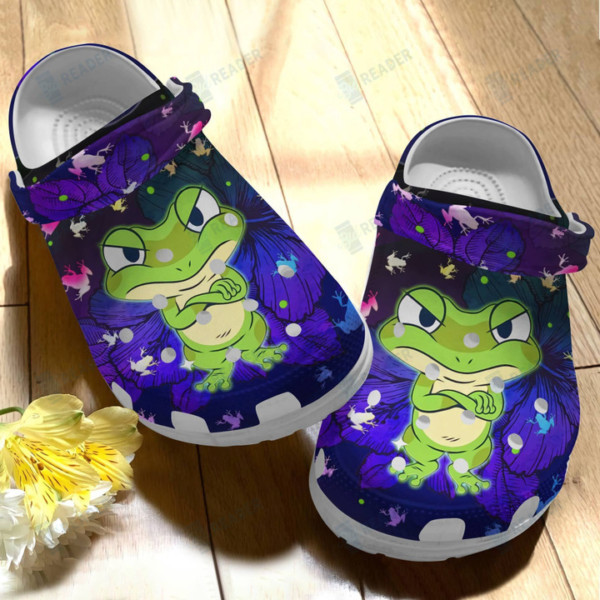 Angry Baby Frog Crocs Shoes