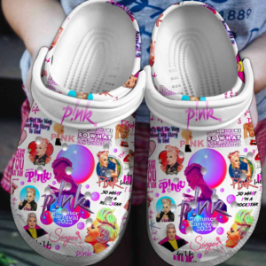 Summer Carnival 2023 Singer Pink Clogs, Music Clogs Shoes, Comfortable Clogs For Kids And Adults