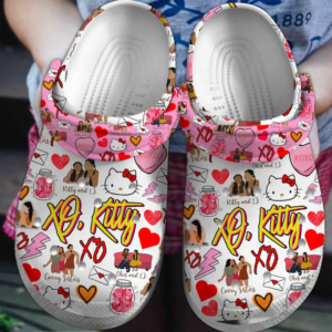 XO XO Cute Hello Kitty Pattern Clogs