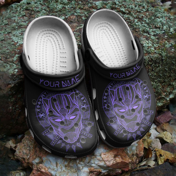 Customized Black Panther Clogs Clogs Shoes