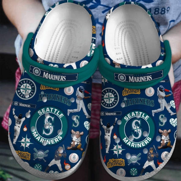 Support Seattle Mariners Crocs, Baseball Team Crocs Shoes For Fans