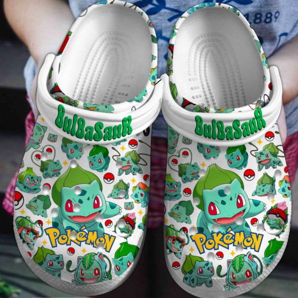 Funny Bulbasaur Pokemon Clogs, Anime Clogs For Kids And Adults