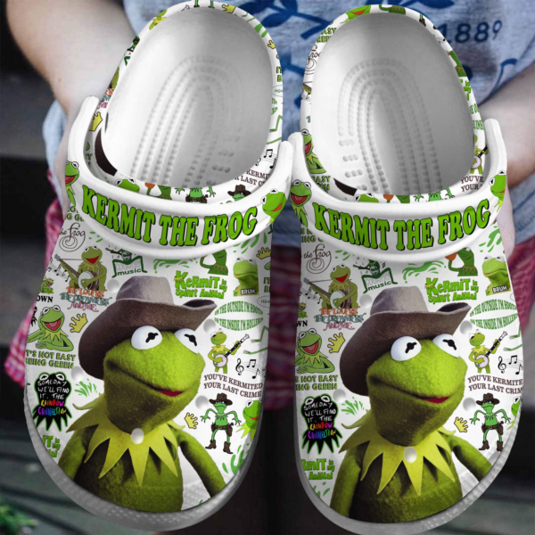 Funny Kermit The Frog White Clogs, The Best Muppet Clogs For Kids And Adults
