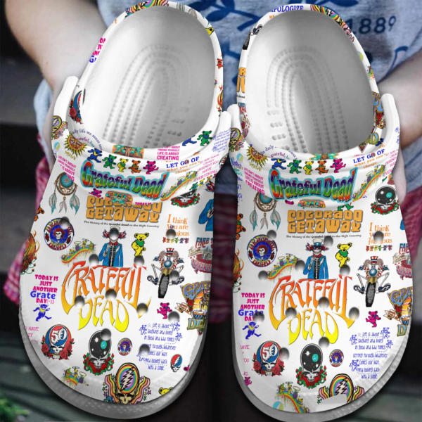 Limited Edition Grateful Dead Music Clogs, Gift For Fans Of Grateful Dead Music Band
