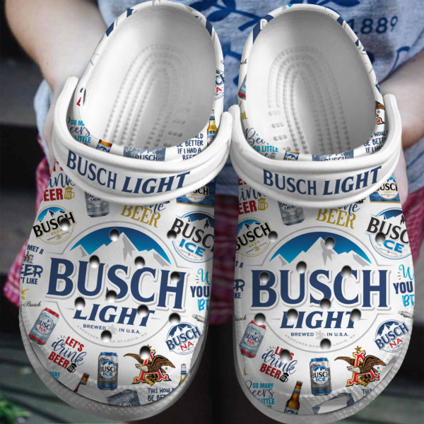 Let's Drink Beer Clogs, Love Busch Light Beer For Men And Women