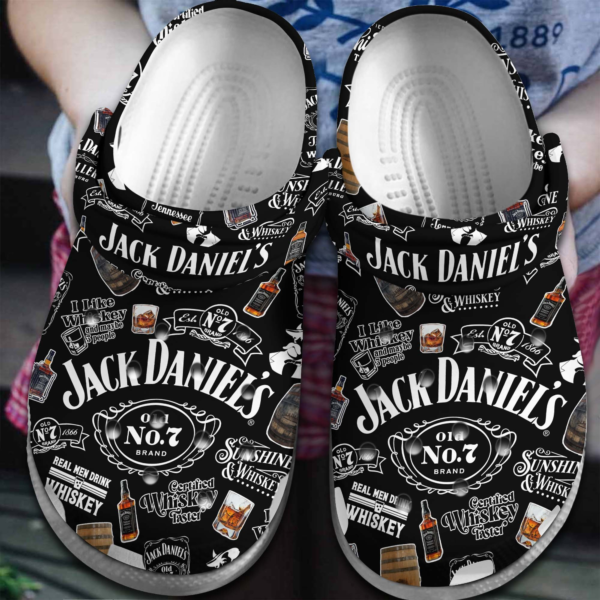 Real Men Drink Whiskey Clogs, Jack Daniel's Whiskey Clogs For Alcohol Drink Lovers