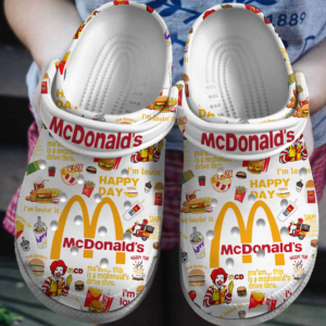 Love Mc Donald's Clogs, Funny Clogs For Men And Women