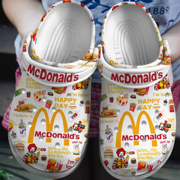 Love Mc Donald's Clogs, Funny Clogs For Men And Women