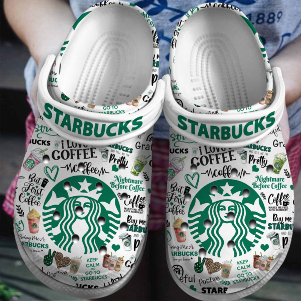 I Love Starbucks Coffee Clogs, Keep Calm And Go To Starbucks Clogs For Kids And Adults