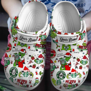 Funny Grinch Christmas Clogs, Merry Christmas Clogs For Kids And Adults