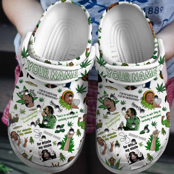 Personalized Weed-loving Rapper Snoop Dogg Crocs