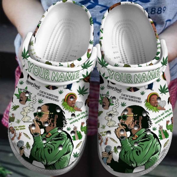 Personalized Weed-loving Rapper Snoop Dogg Clogs, Rap Music Star Clogs