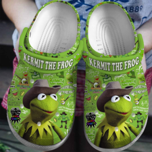 Kermit The Frog Green Clogs,Love Muppet Clogs For Kids And Adults